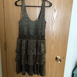 H&M Shimmery Gold Party Dress